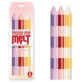 The 9's Make Me Melt Drip Candle 3-Pk - Pastel Drip Candles Drip Candles